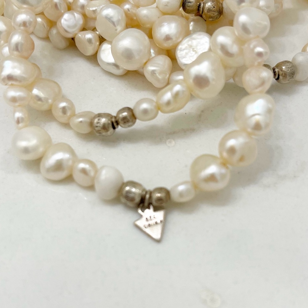 Silpada B1601 'Goddess' freshwater pearl bracelet 7 Pc - Picture 3 of 5